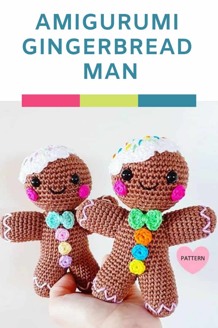 How CUTE is this amigurumi gingerbread man? He's the perfect crochet pattern for Christmas projects!