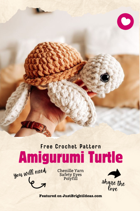 Dive into crochet bliss with our seamless Amigurumi Sea Turtle pattern! ?? No sewing needed, thanks to smart join-as-you-go technique! Crafted with plush chenille yarn for extra cuddliness. Perfect for all skill levels! ?? #CrochetPattern #Amigurumi #ChenilleCrafts