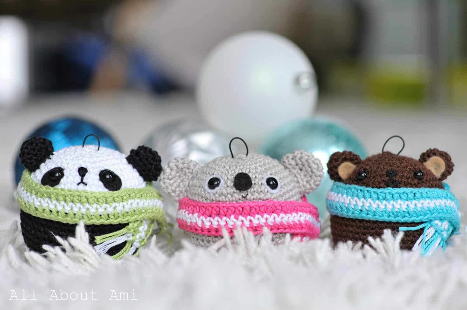 Amigurumi Teddy ornaments