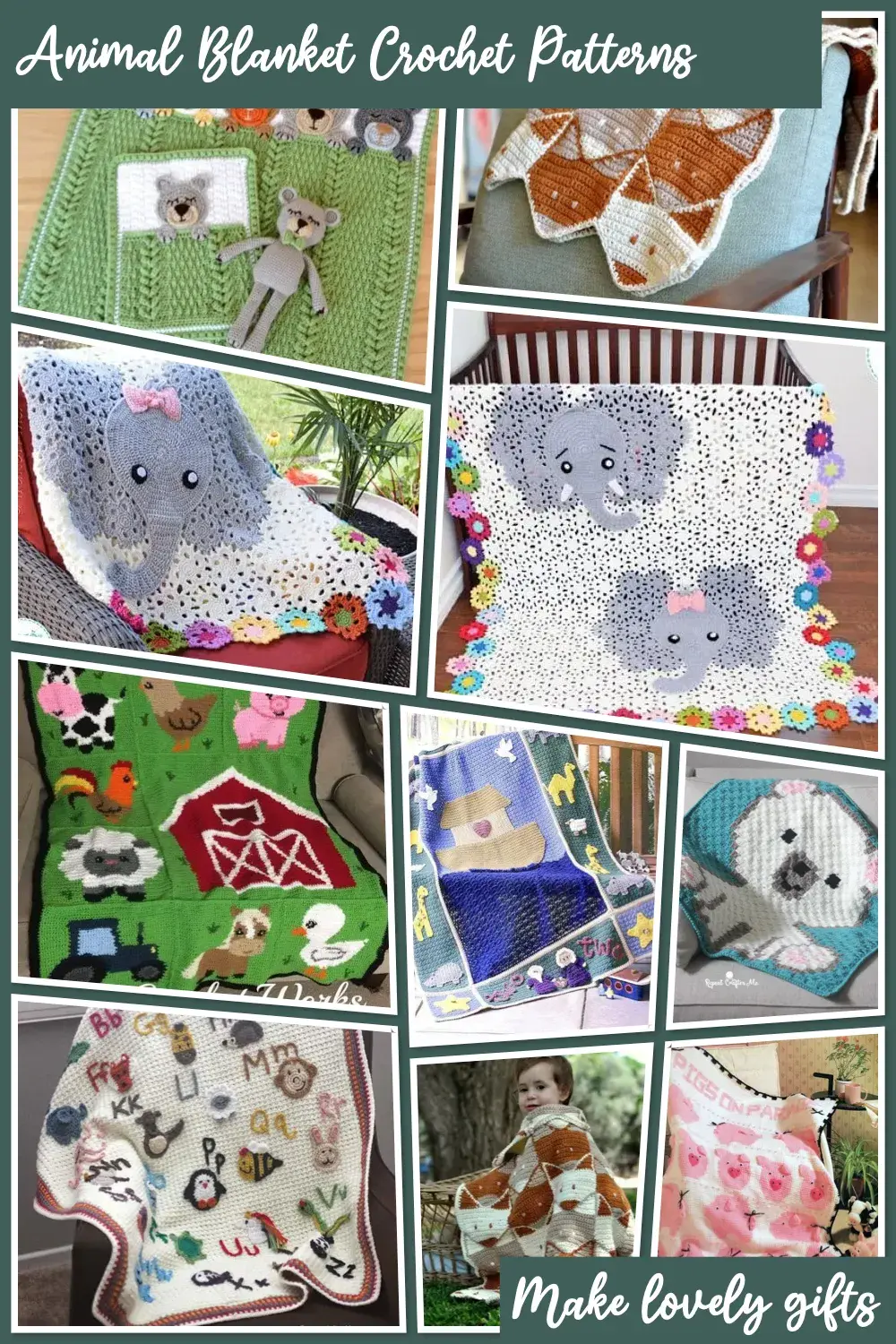 Adorable Animal Blanket Crochet Patterns ??Snuggle up with the cutest animal blanket crochet patterns! From cuddly bears to playful puppies, these fun and cozy designs are perfect for kids, gifts, or anyone who loves a little whimsy. ?? #AnimalBlankets #CrochetPatterns #CuteAndCozy