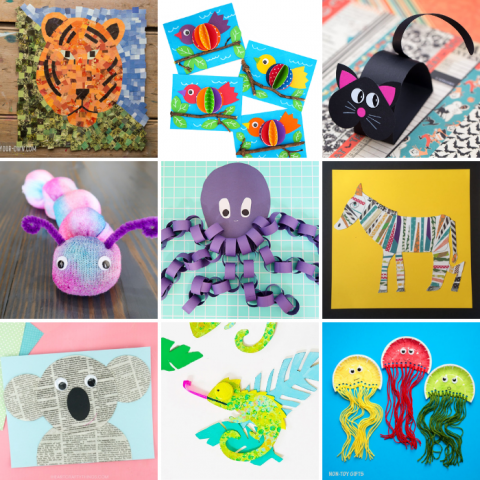 21 Easy Animal Crafts for Kids to Make At Home