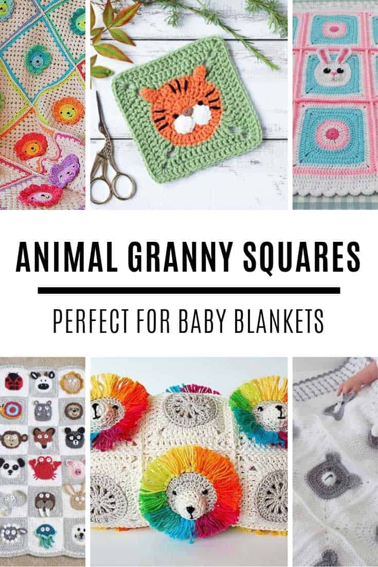 Oh how CUTE are these animal granny squares! Love these crochet patterns!