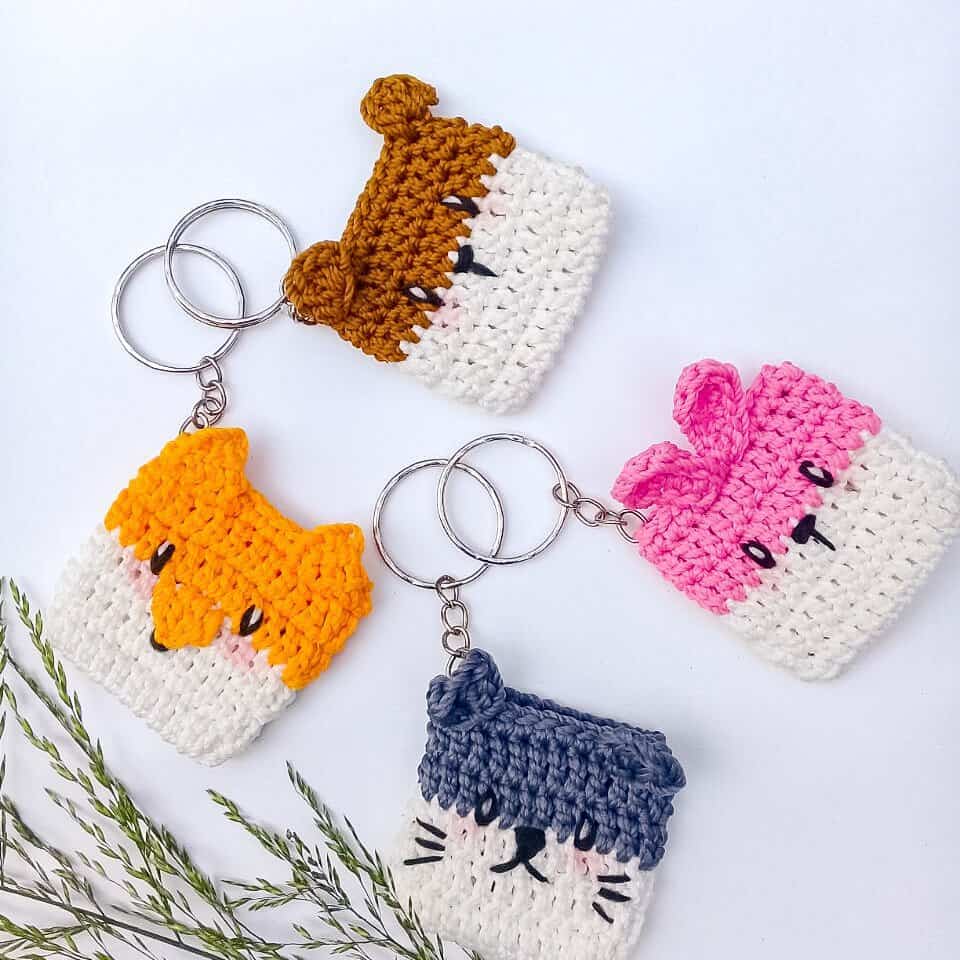 These Crochet Keychain Ideas Make Quick and Easy Handmade Gifts