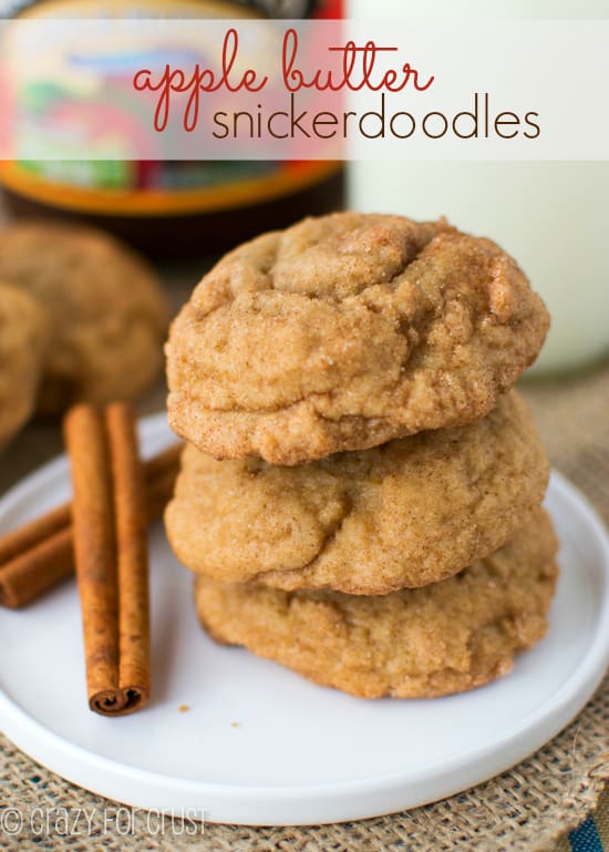 These snickerdoodles look great  - love the idea of apple butter in them!