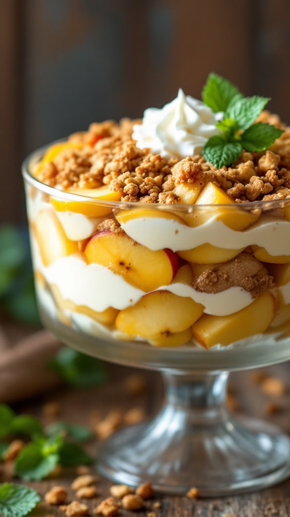 🍏🥄 This apple crumble trifle is the ultimate dessert! Soft, cinnamon-spiced apples meet velvety custard and crunchy crumble in every bite. Easy to make and guaranteed to impress! 🍂✨ #FallDesserts #AppleRecipes #TrifleInspo