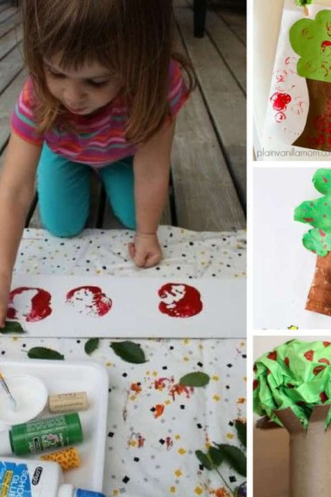 Loving this Apple Tot School unit plan - we're going to have so much fun with these crafts and activities!