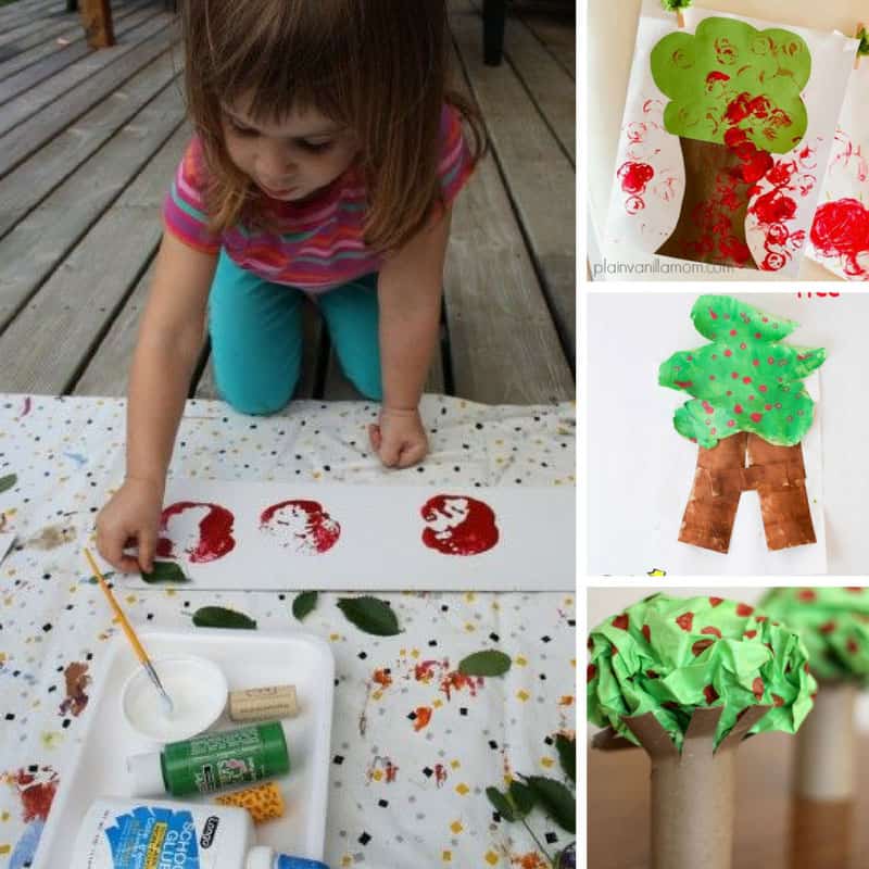 Loving this Apple Tot School unit plan - we're going to have so much fun with these crafts and activities!