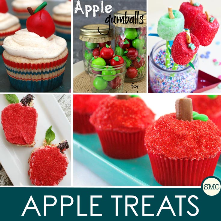 These apple treats would make the perfect gift for a teacher, or just to celebrate your child's first day of school