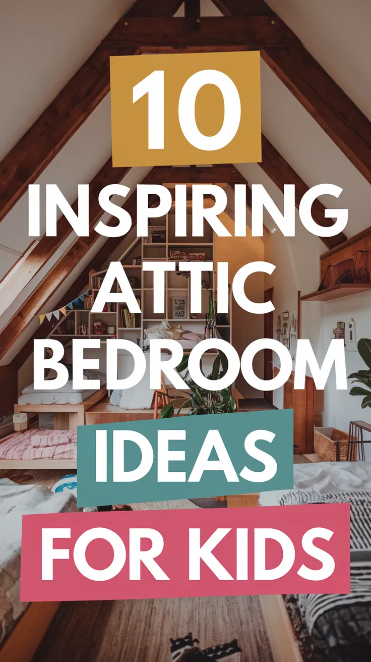 🏠✨ 10 Inspiring Attic Bedroom Ideas for Kids + Ultimate Guide to Designing a Loft Room Turn your attic into a dream loft room for your kids! From creative layouts to cozy decor, this guide offers inspiring ideas and practical tips to design a unique and functional space. 🌟🛏️ #AtticBedroom #KidsRoomIdeas #LoftRoomDesign #CozySpaces #CreativeDecor