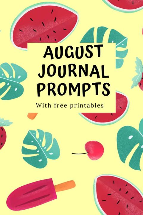 These August journal prompts are just what you need to inspire your journalling in the summer!