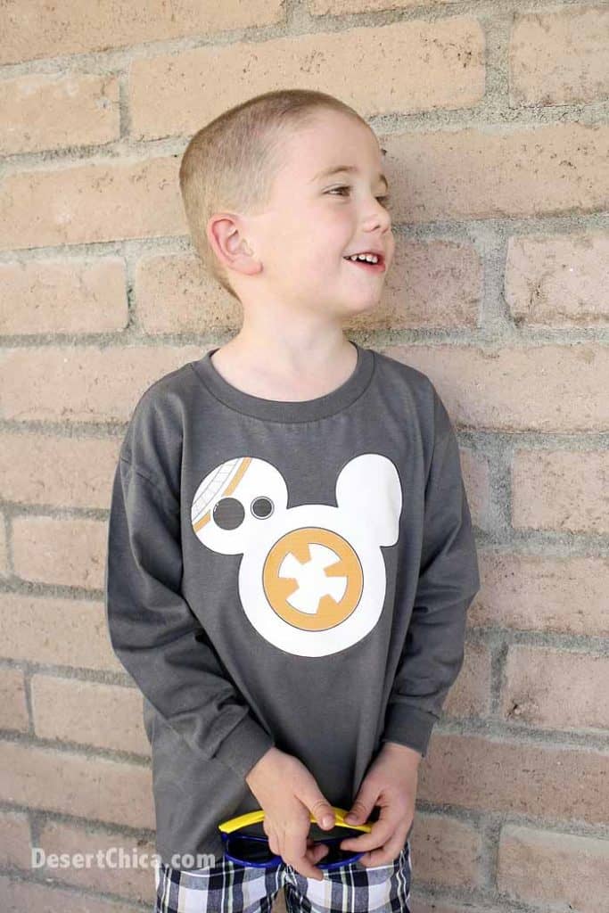 DIY BB-8 Iron On Shirt