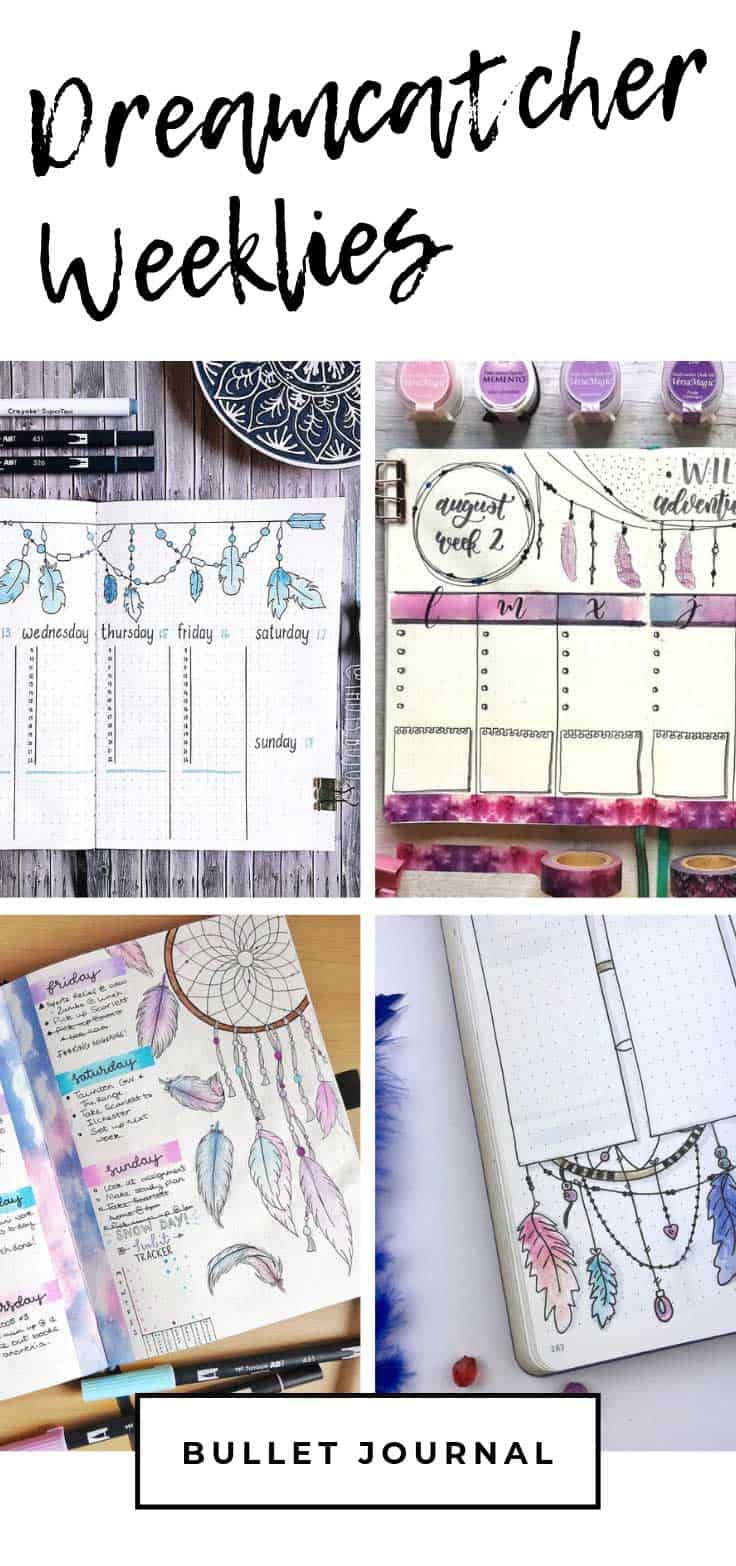 These bujo dreamcatcher weekly spread ideas are so boho and whimsical. Which one will you try in your bullet journal?