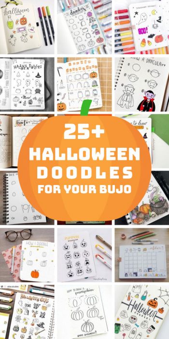 25+ Halloween Doodles You Need in Your Bullet Journal this October!