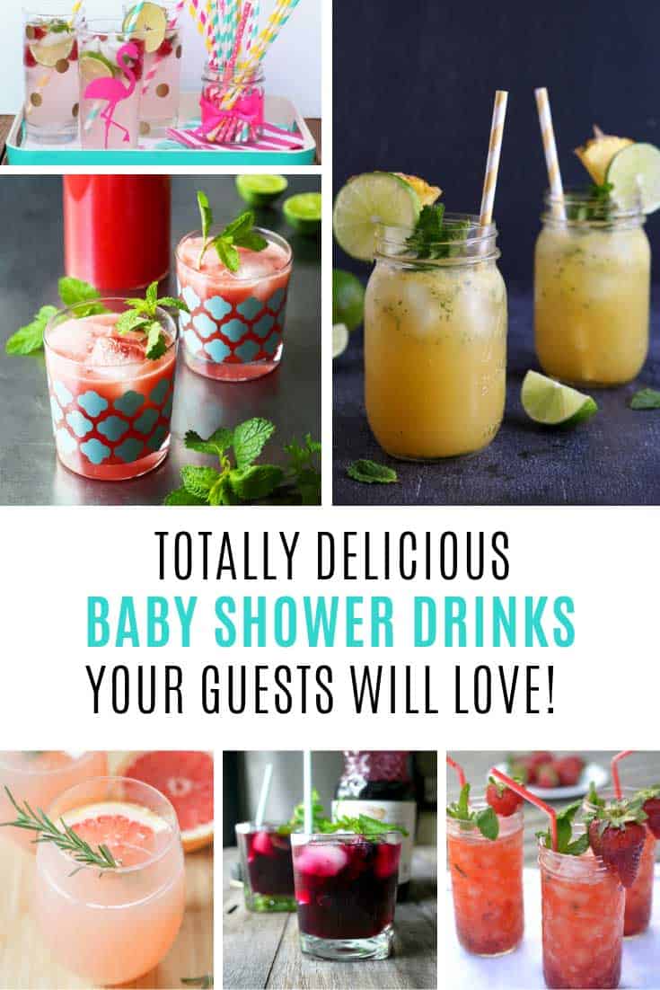 These baby shower drinks taste amazing!
