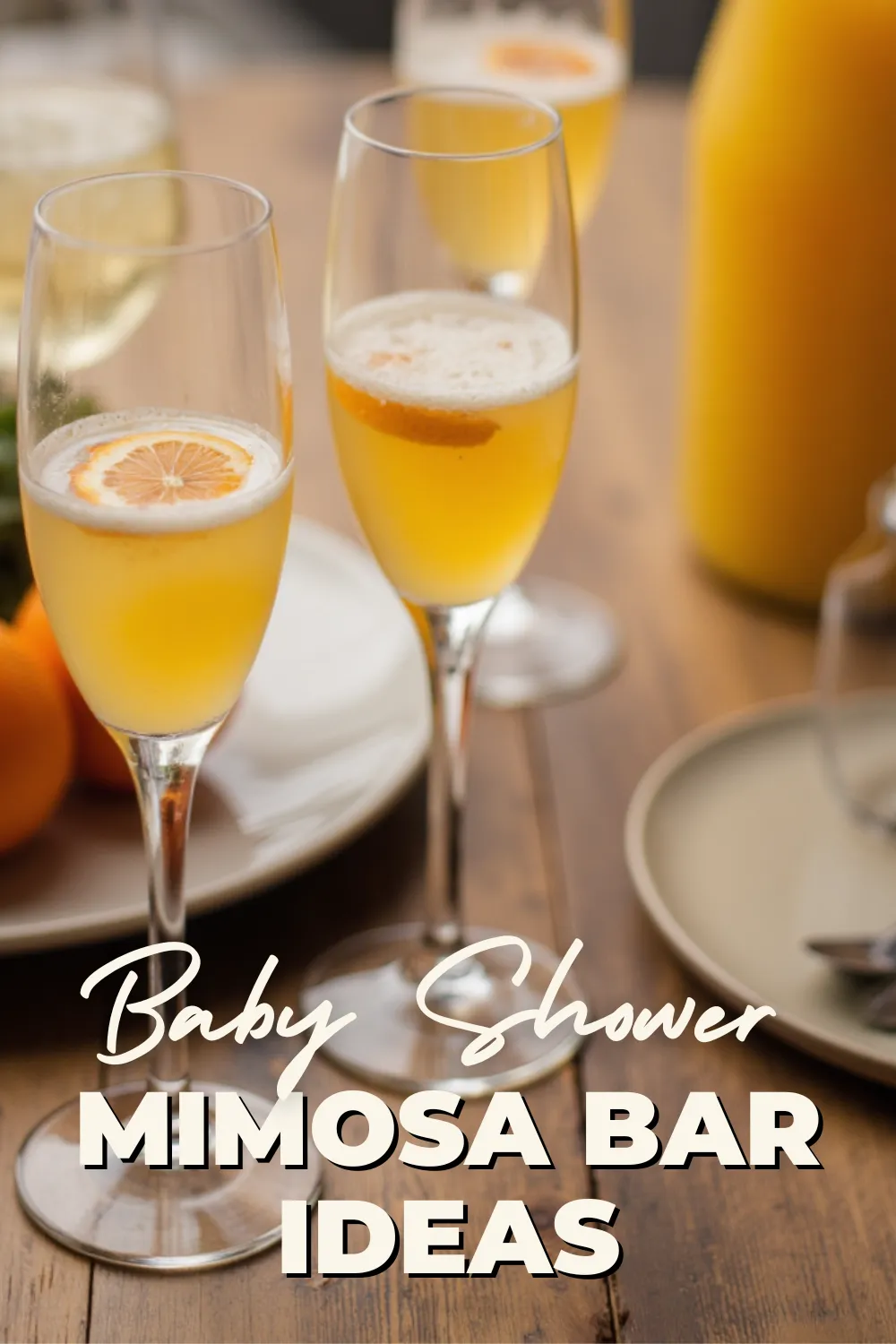 Create the cutest mimosa bar for your baby shower! 🥂 From non-alcoholic drinks to adorable décor, this guide has everything you need. #BabyShowerBrunch #MimosaBarIdeas #BrunchParty
