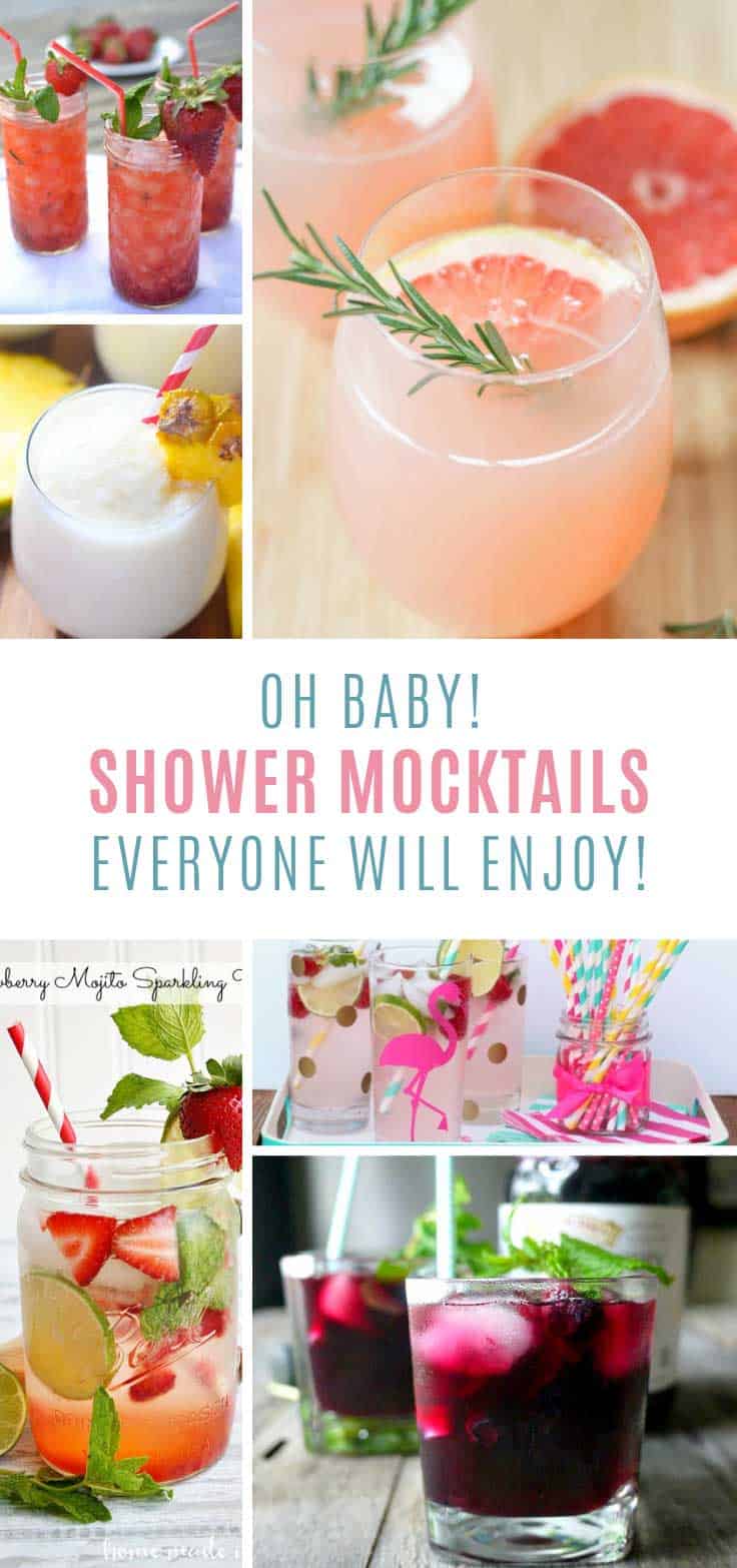 These baby shower mocktails look great and taste delicious!