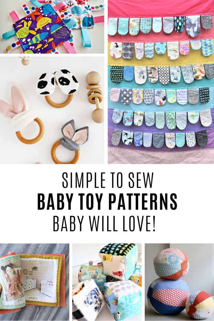 These baby toy sewing patterns are so easy to follow!