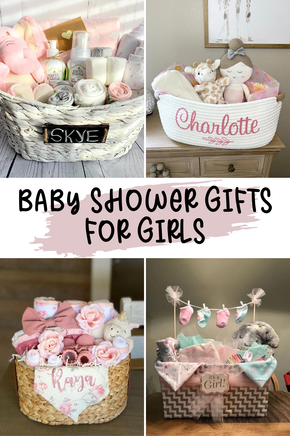 Personalized Baby Girl Baskets – Looking for a unique baby shower gift? Check out these personalized baby girl gift baskets filled with soft toys, blankets, clothes, and more! They are the perfect blend of cute, practical, and memorable.