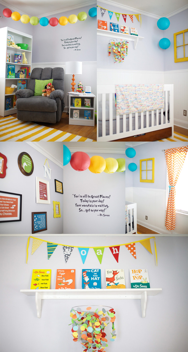 Oh the Places You'll Go inspired nursery design