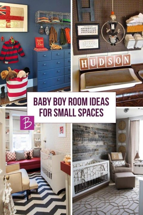 These Baby Boy room ideas are perfect if you only have a small space for his nursery!