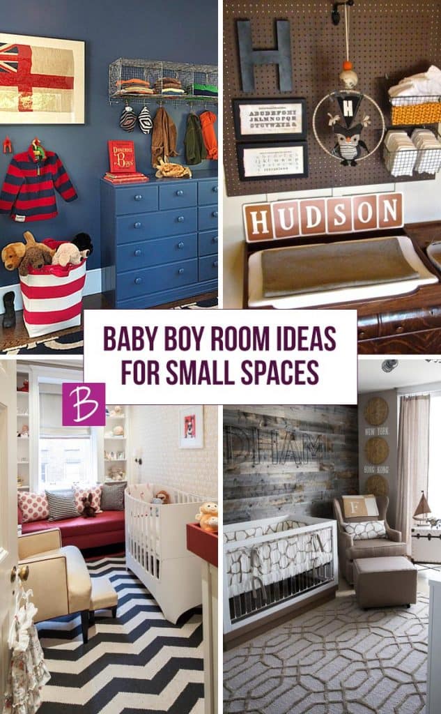 These Baby Boy room ideas are perfect if you only have a small space for his nursery!