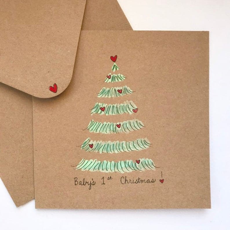 Baby's First Christmas Handmade Card