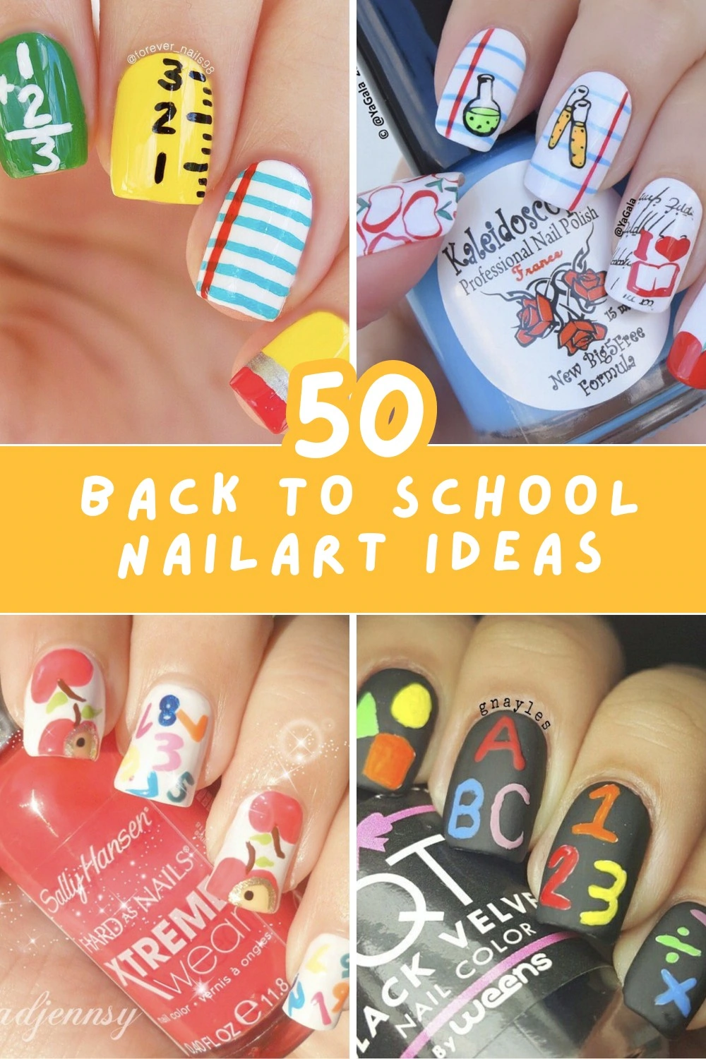 Nail your back to school look with these fabulous designs! From subtle to bold, these ideas are perfect for anyone looking to make a statement. 🌟💅 #SchoolStyle #NailGoals







