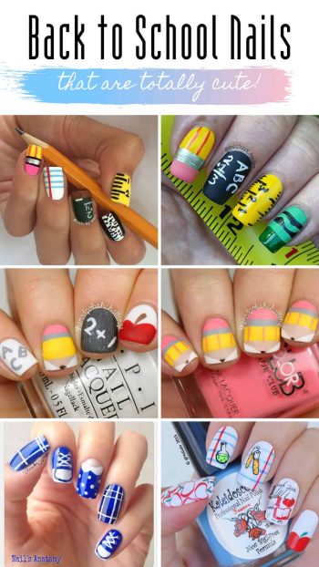 46 Cute Back to School Nail Ideas to Make You Stand Out in Class!