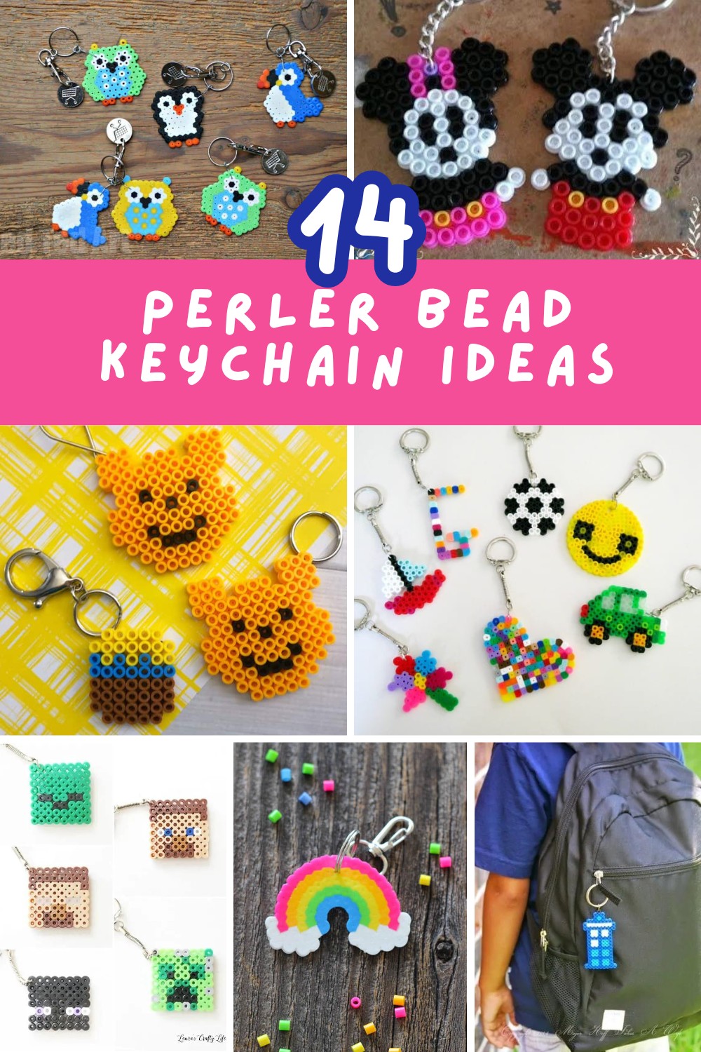 Get ready for back-to-school with these adorable Perler bead keychains! 🎒✨ Perfect for adding a personal touch to your backpack or gifting to friends. Dive into this fun and creative project that'll make your school gear stand out. #BackToSchoolCrafts #DIYKeychains #CraftIdeas

