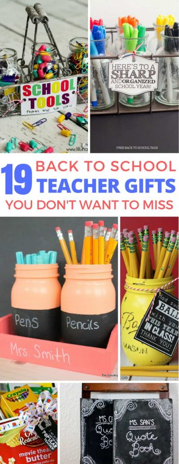 DIY Back to School Teacher Gifts That Are Super CUTE!