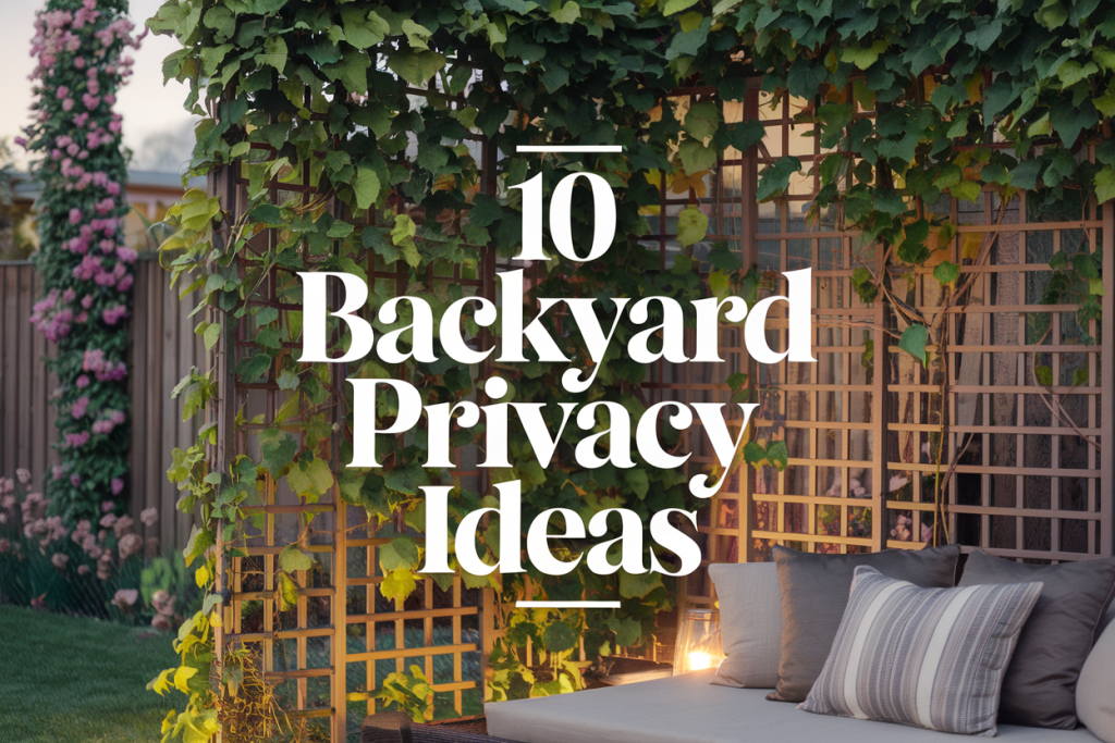 Make your backyard a true retreat with these stunning privacy solutions. Easy, budget-friendly, and mom-approved! ?✨ #BackyardDecor #PrivacySolutions