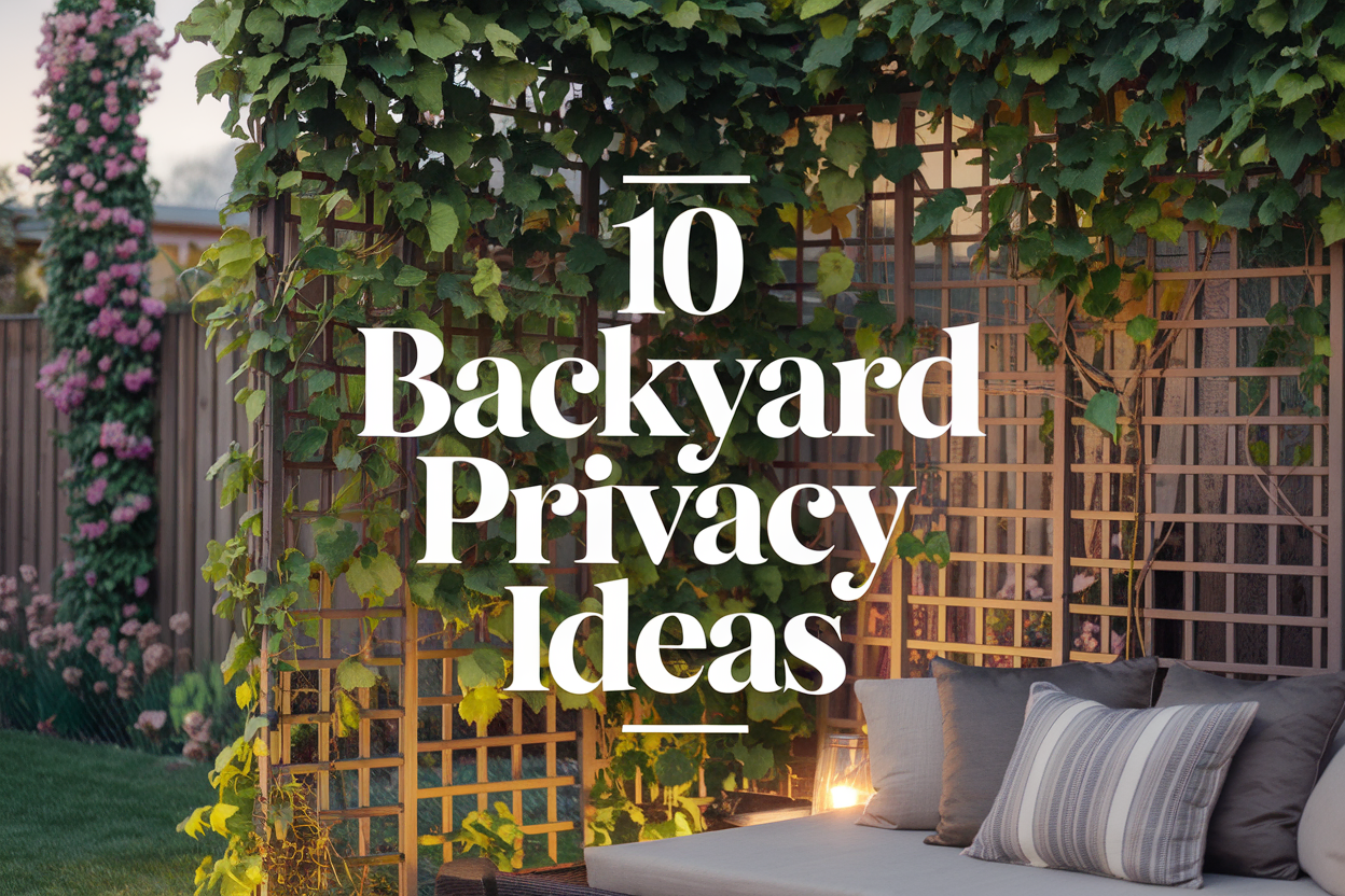 Make your backyard a true retreat with these stunning privacy solutions. Easy, budget-friendly, and mom-approved! 🌷✨ #BackyardDecor #PrivacySolutions