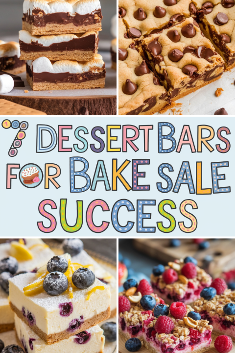 Make your bake sale a hit with these irresistible dessert bars! From fudgy brownies to fruity crumble bars, these easy-to-make treats are sure to sell out fast. ?? #BakeSaleRecipes #DessertBars #SweetTreats #FundraisingIdeas #BakingInspo