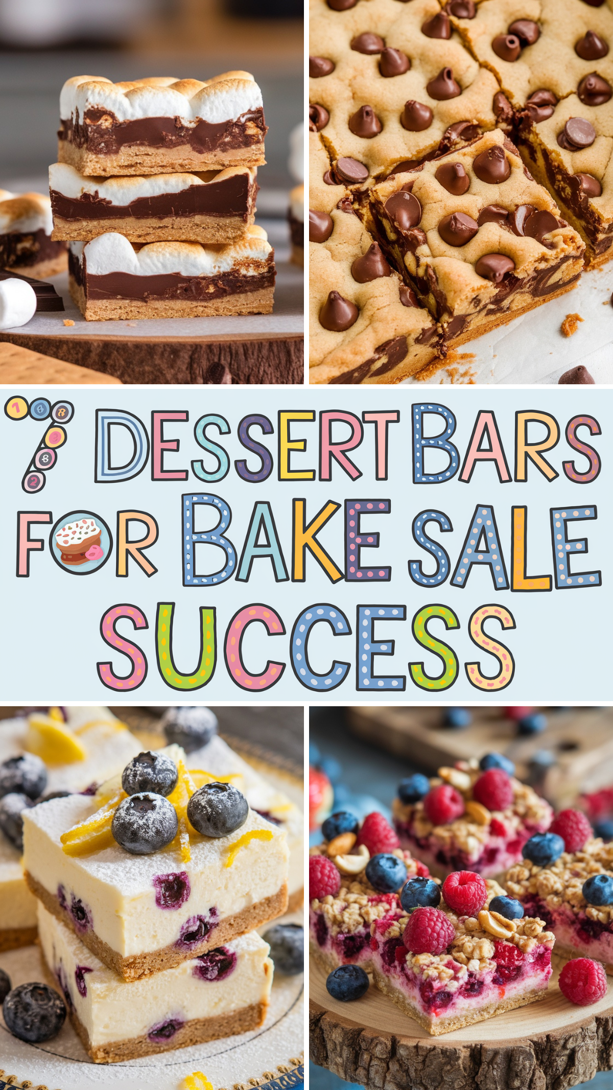 Make your bake sale a hit with these irresistible dessert bars! From fudgy brownies to fruity crumble bars, these easy-to-make treats are sure to sell out fast. 🍫💰 #BakeSaleRecipes #DessertBars #SweetTreats #FundraisingIdeas #BakingInspo