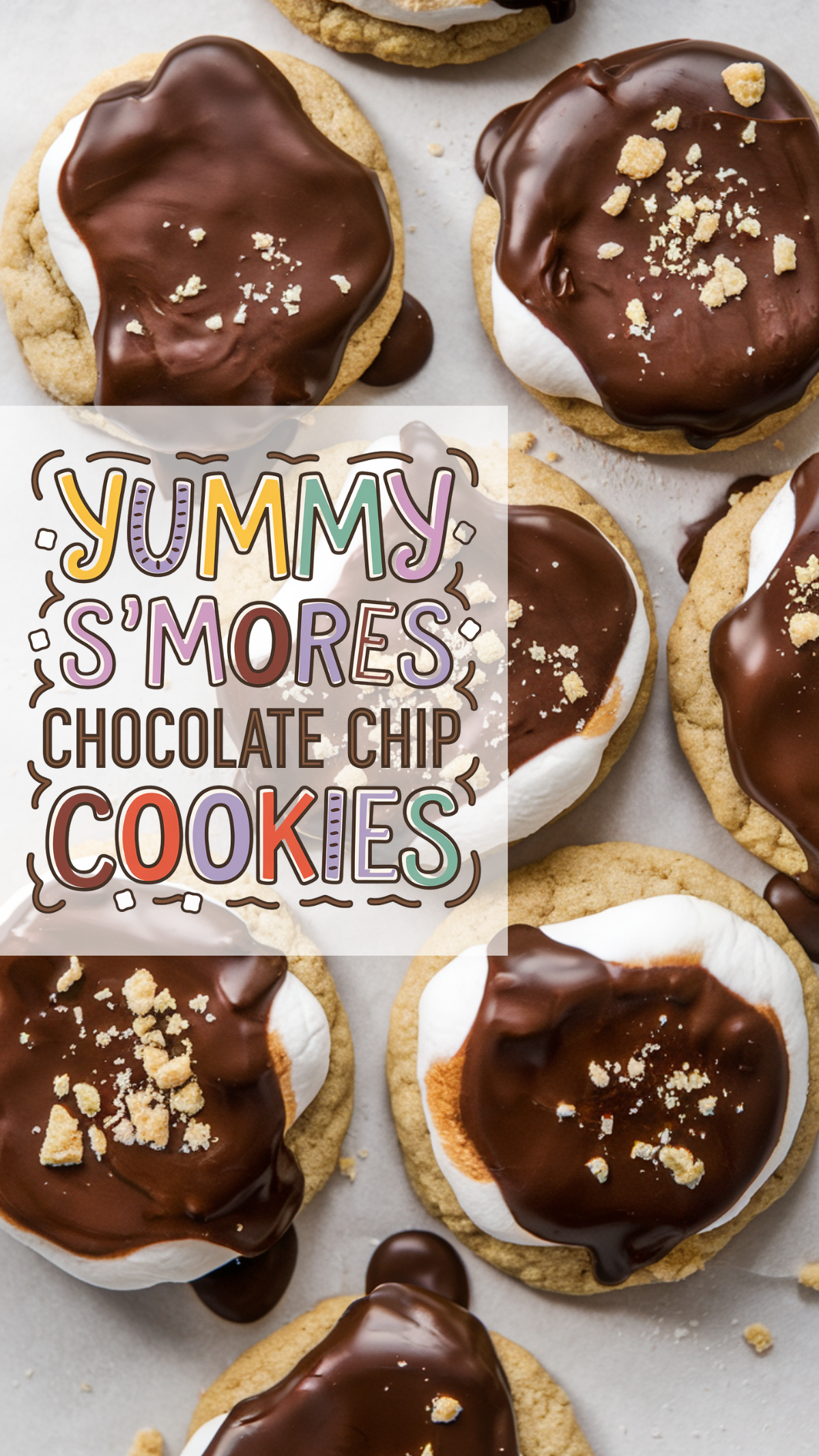 S'Mores Chocolate Chip Cookies are a fun twist on a classic treat. With gooey marshmallows, rich chocolate, and crunchy graham cracker bits, these cookies are sure to win over any crowd. 