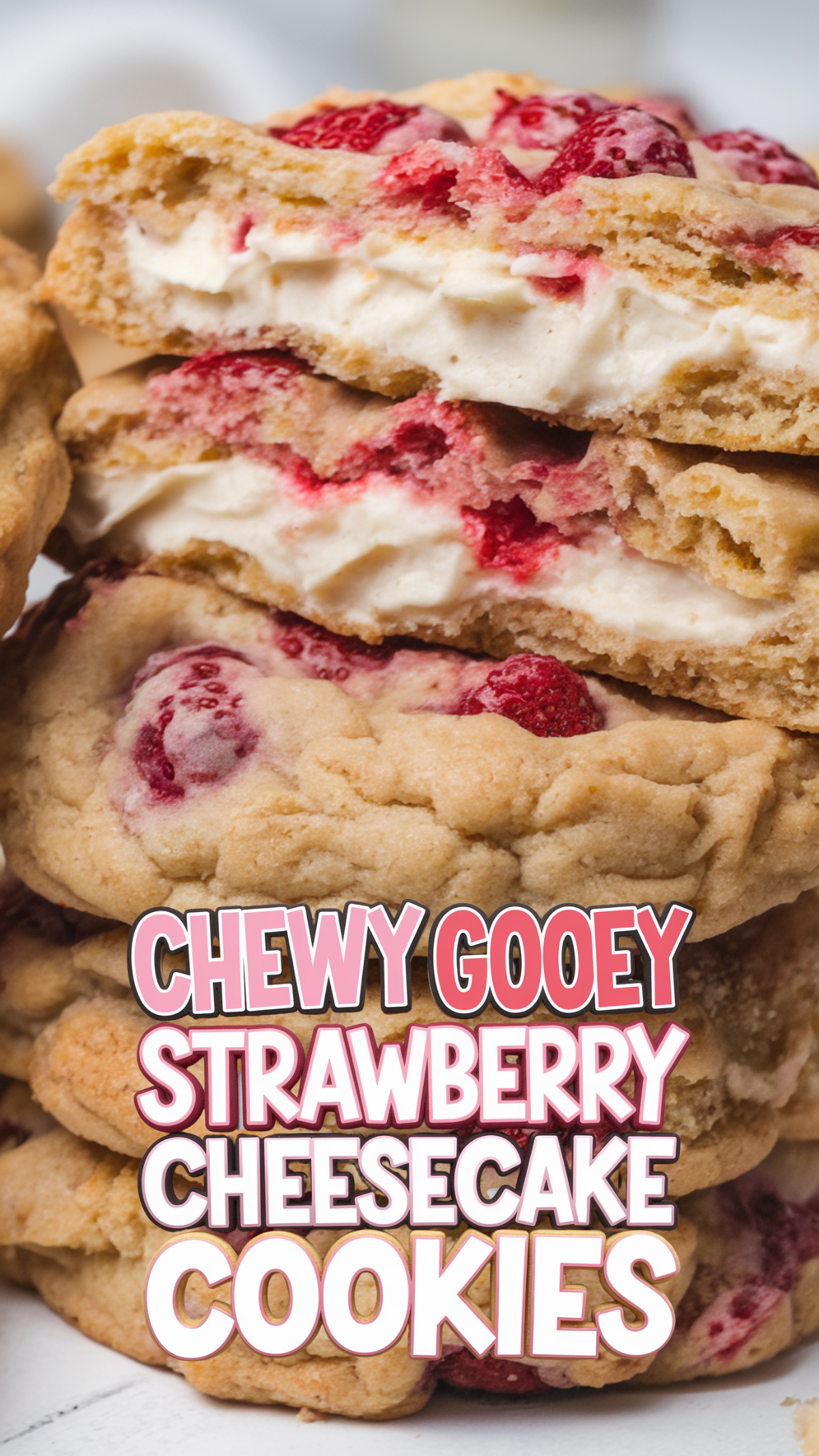 These strawberry cheesecake cookies are a treat you won't want to miss! They have that perfect balance of creamy and fruity flavors that will make anyone smile. Check out the full recipe for these delicious cookies here!