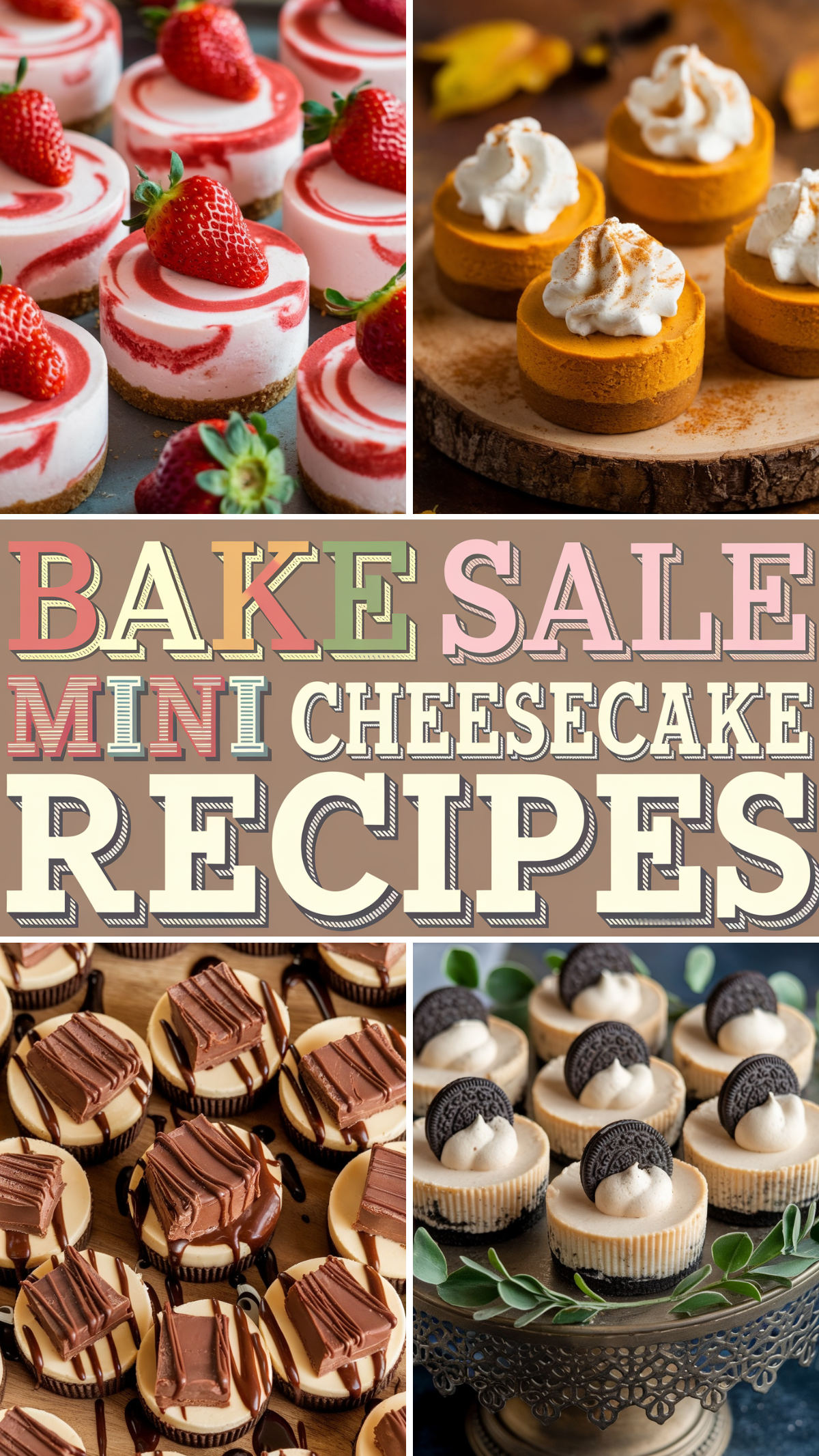 These bite-sized cheesecakes are the ultimate crowd-pleasers! Creamy, rich, and easy to grab, these mini treats will be the first to sell out at your bake sale. 🍓🍫 #BakeSaleRecipes #MiniCheesecakes #SweetTreats #BakingInspo #FundraisingIdeas