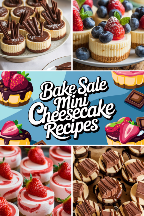 These bite-sized cheesecakes are the ultimate crowd-pleasers! Creamy, rich, and easy to grab, these mini treats will be the first to sell out at your bake sale. ?? #BakeSaleRecipes #MiniCheesecakes #SweetTreats #BakingInspo #FundraisingIdeas