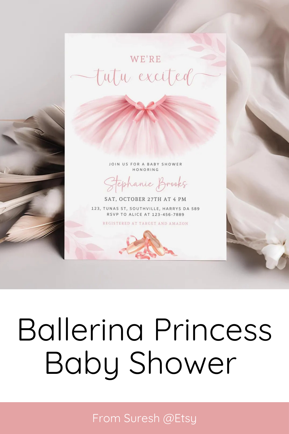 The Ballerina Princess baby shower is perfect for any expectant parent looking to add a touch of elegance and whimsy to their celebration!