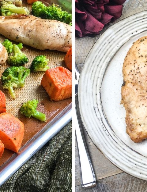 ?️ Looking for a quick, delicious, and healthy dinner? Try our Balsamic Chicken Breasts with Roasted Sweet Potatoes and Broccoli! ?? This gluten-free, sheet pan meal is perfect for busy midweek dinners. Let the chicken marinate overnight for max flavor, or just 30 mins if you're in a hurry. So easy and so tasty! ? #HealthyEating #WeeknightMeals #SheetPanDinner