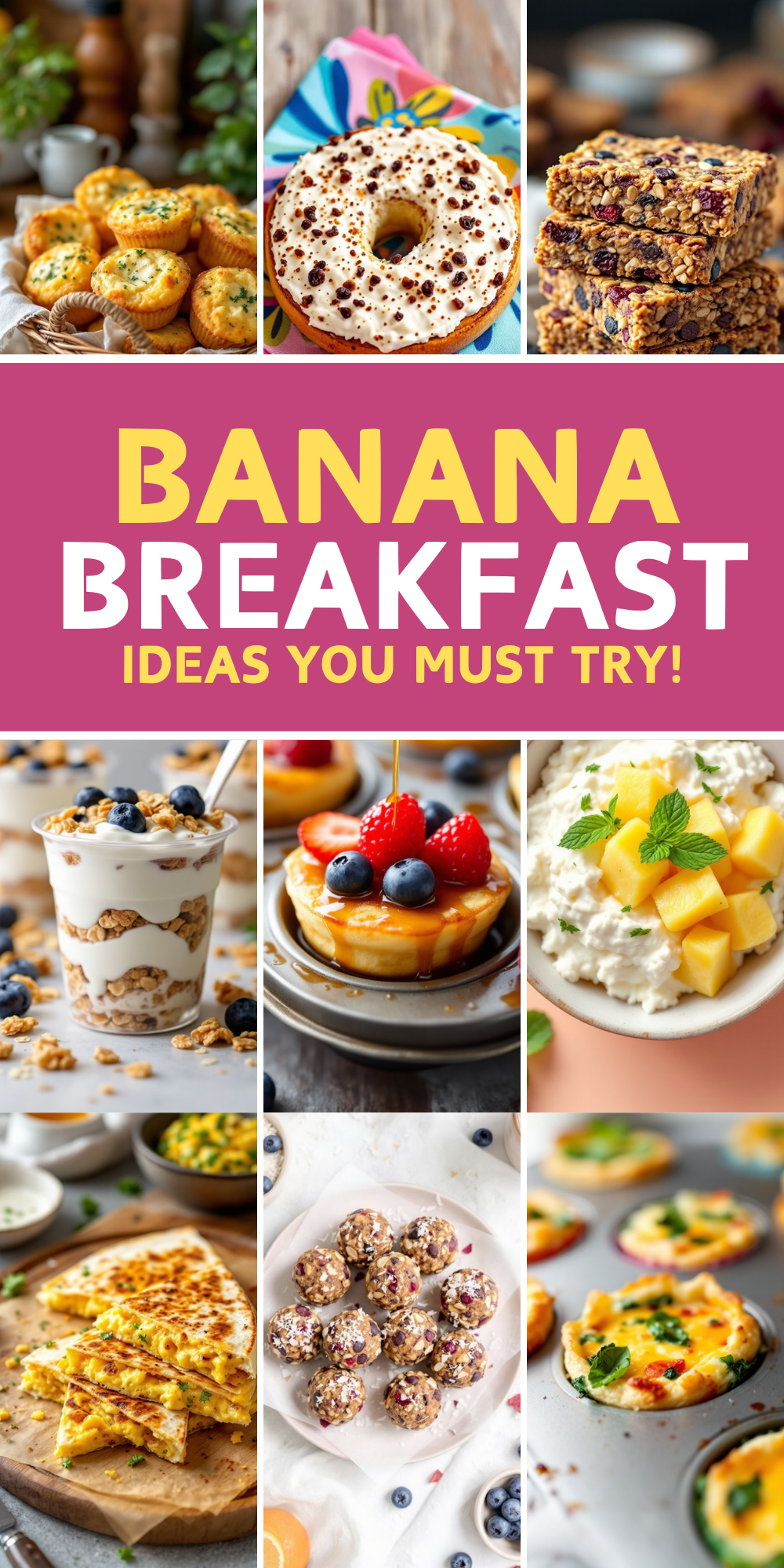 Make mornings better with these banana breakfast recipes. Smoothies, pancakes, and more that are as easy as they are tasty! 🍌 #QuickBreakfastIdeas #HealthyRecipes