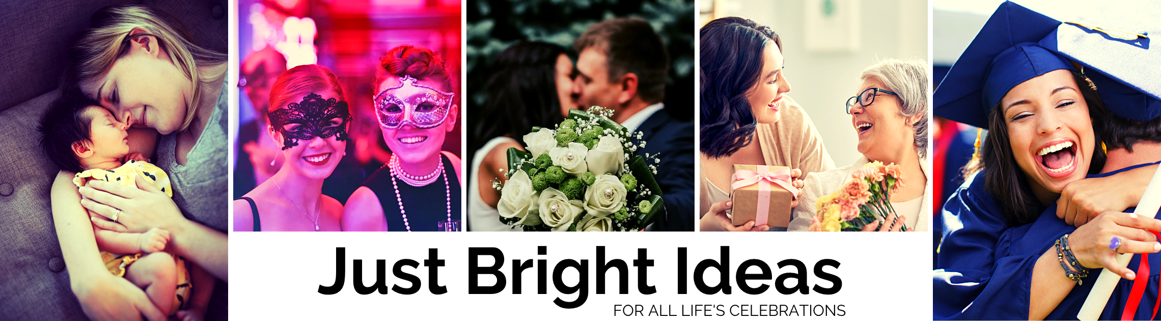 Just Bright Ideas - Images of people celebrating - click here to return to the homepage