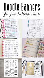 Looking for banners for you bullet journal? We've got some gorgeous ideas and tips on how to draw them! #bulletjournal