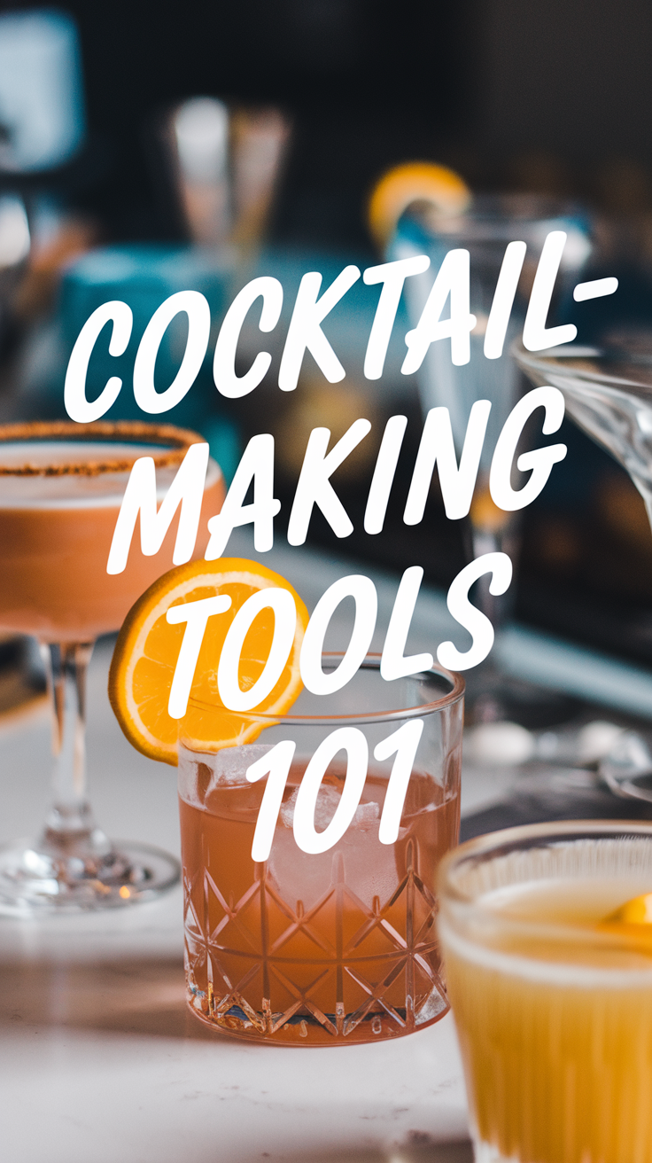 Cocktail-Making Essentials: Tools You Need to Get Started 🍸✨ Discover the must-have tools for making delicious cocktails at home. Shake, stir, and sip like a pro! 🥂🍹 #CocktailTools #Mixology #CocktailMaking