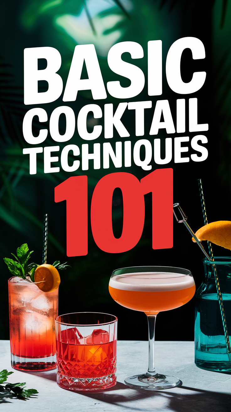 5 Essential Cocktail Techniques Every Beginner Should Know 🍸✨ Master the art of shaking, stirring, muddling, and more with these beginner-friendly cocktail techniques. Cheers! 🥂🍹 #CocktailTechniques #MixologyBasics #CocktailMaking