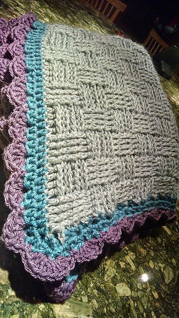 Basketweave Baby Blanket