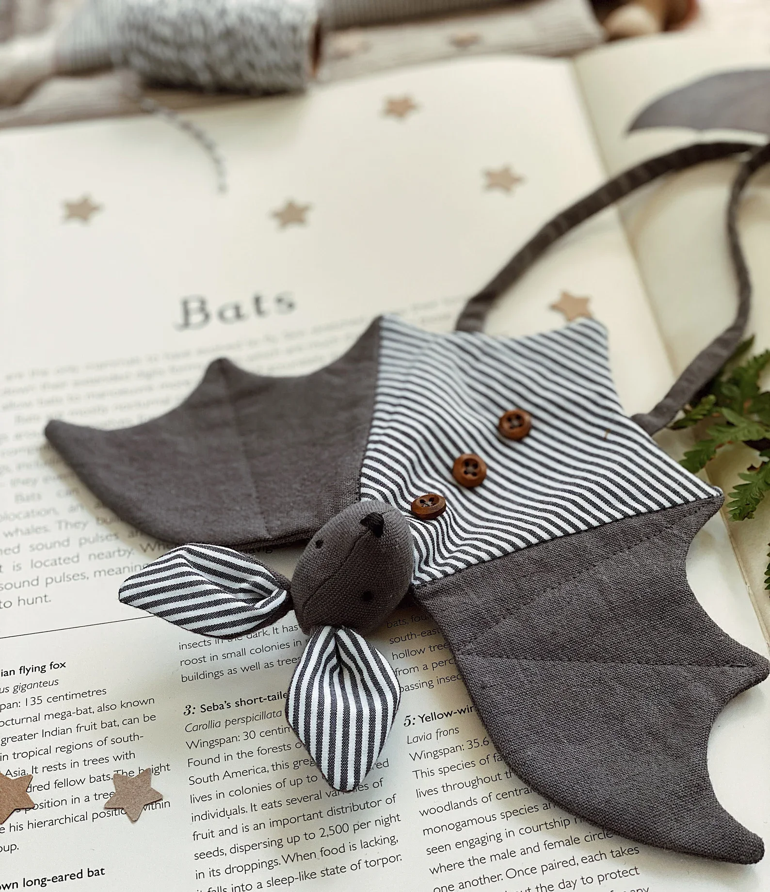 This has to be the sweetest bat ever—and now you can sew your own! 🦇 With this PDF pattern and 52-page tutorial (yep, 45 photos included), you’ll have step-by-step guidance to create a 25 x 25 cm bat that hangs beautifully on the wall. Whether you use it as Halloween décor, a quirky addition to a kids’ room, or even a soft toy (with a few extra stitches for safety), this little bat is guaranteed to charm. Beginners with some sewing confidence will find the instructions easy to follow, and you can customize the fabrics and details to make your bat truly one-of-a-kind. Hang it on the door, perch it above a mantel, or gift it to a bat-lover for a handmade Halloween surprise. 🎃