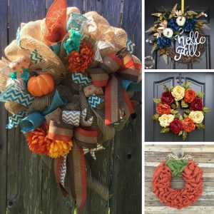 These front door Fall wreaths are beautiful and I can't wait for mine to arrive!