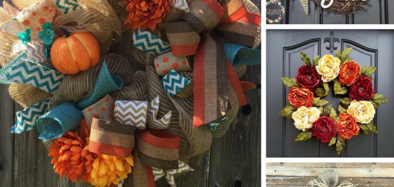 These front door Fall wreaths are beautiful and I can't wait for mine to arrive!