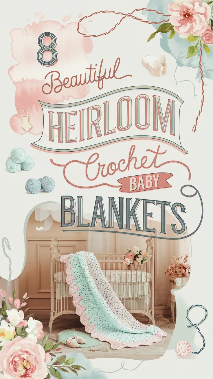 Create a timeless keepsake with these stunning heirloom crochet baby blankets! Perfect for baptisms, christenings, or as a cherished family treasure, these delicate designs are filled with love and tradition. 💕👶 #CrochetBlankets #HeirloomCrafts #BabyGifts #HandmadeWithLove #BaptismGifts